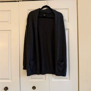 Women’s Charcoal Open-Front Cardigan